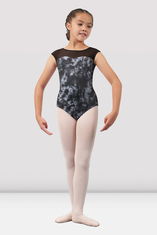 Girls Mirella Watercolour Cap Sleeve Leotard - BLOCH EU
