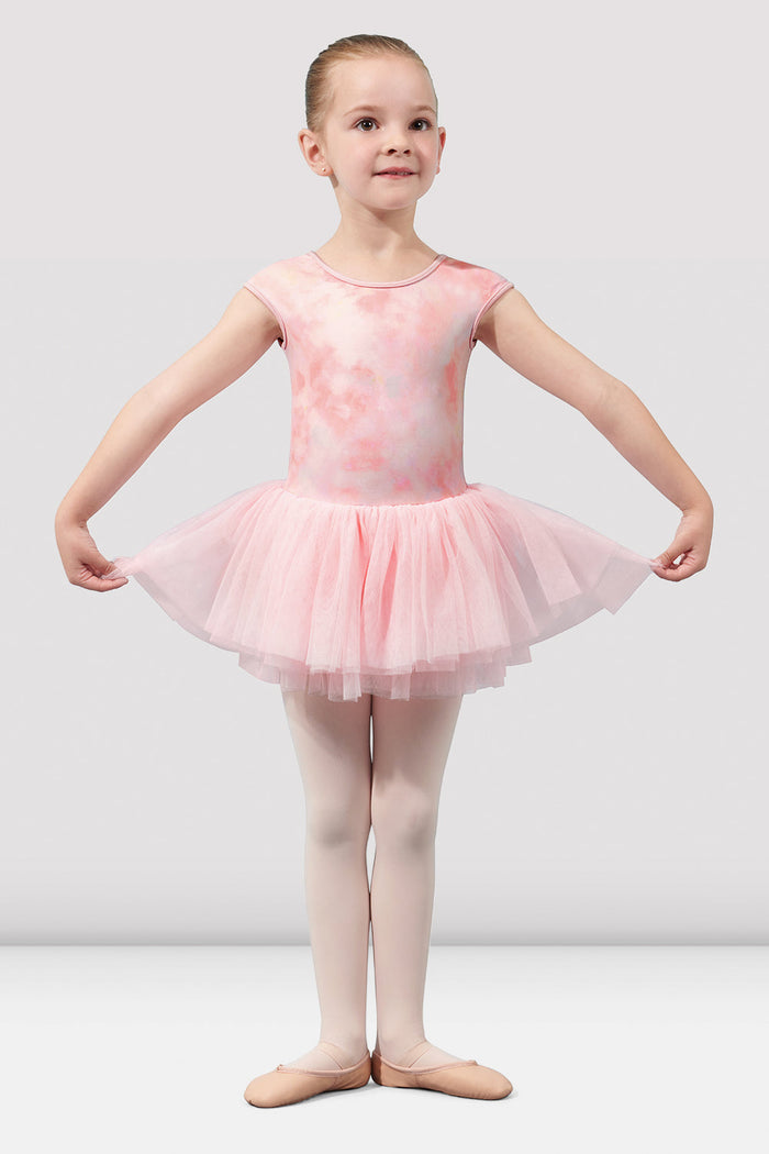 Girls Mirella Watercolour Cap Sleeve Tutu Dress - BLOCH EU