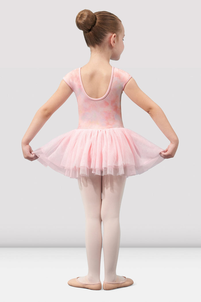 Girls Mirella Watercolour Cap Sleeve Tutu Dress - BLOCH EU