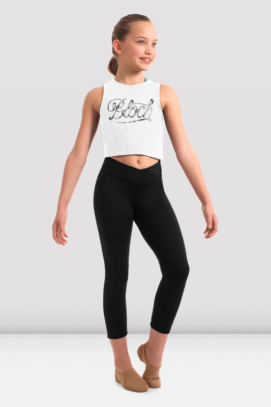 Girls Zia Bloch Logo Twist Back Tank