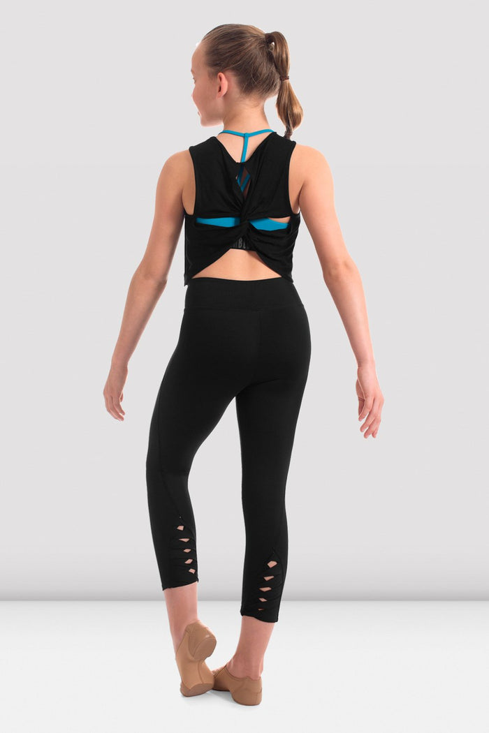 Girls Zia Bloch Logo Twist Back Tank
