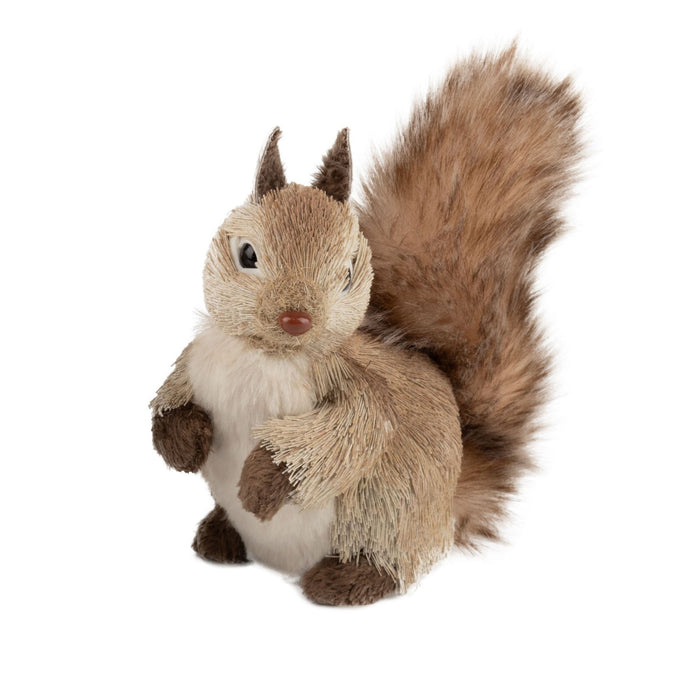 Grass Covered Squirrel Table Decor
