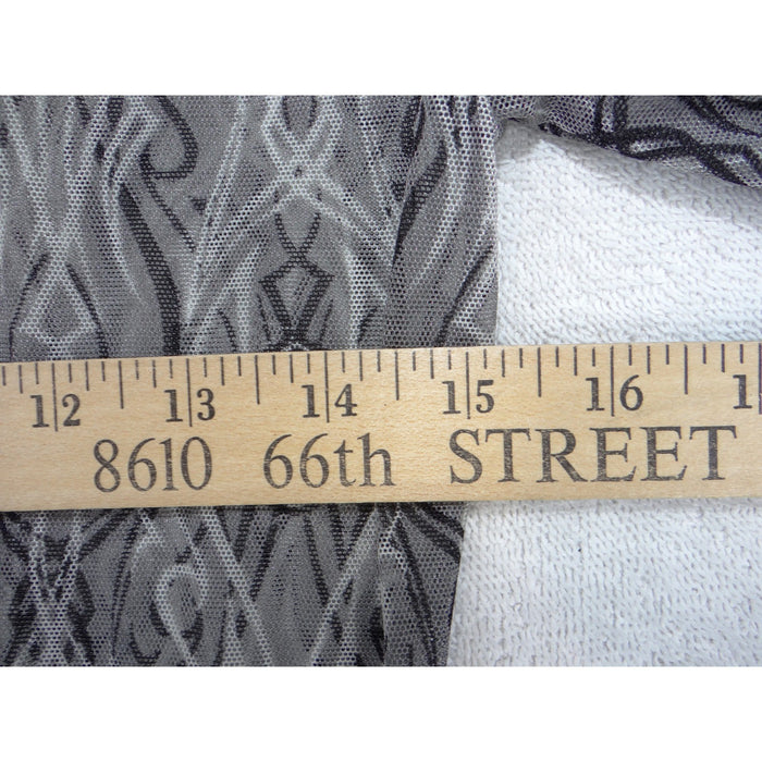 Harley Davidson Womens Grey Tribal Logo Mesh Sheer Long Sleeve Top Size M 39653