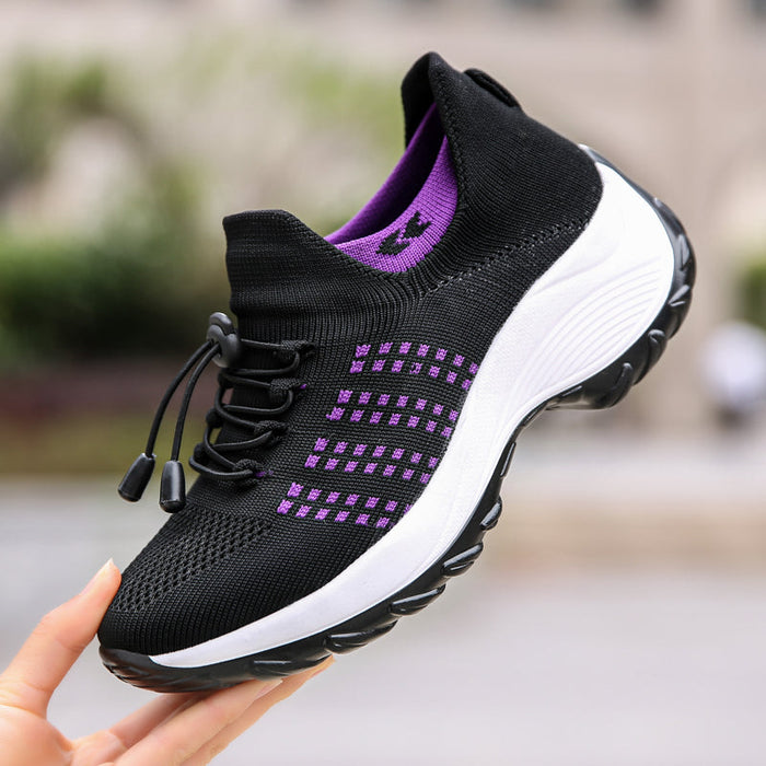 Harper - Trendy Women's Orthopedic Trainers with Lace-Up Closure and Cushioned Sole