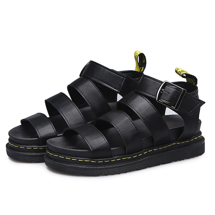 Harper - Trendy Women's Sandals with Platform Sole and Buckle Straps