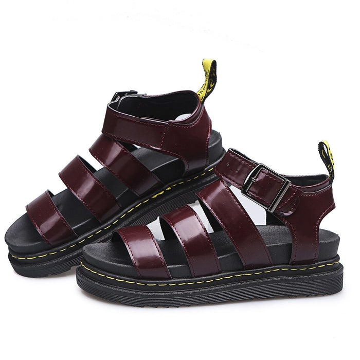 Harper - Trendy Women's Sandals with Platform Sole and Buckle Straps