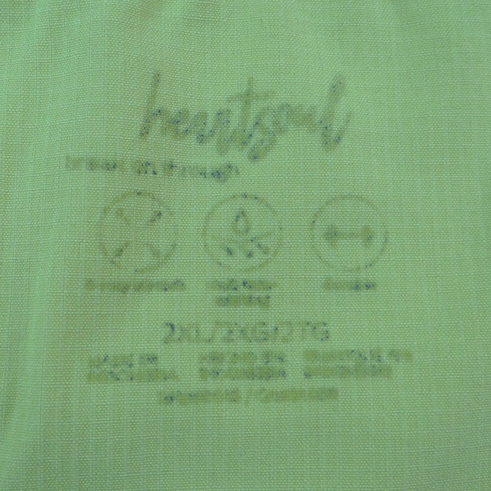 Heartsoul Break On Through Neon Lime Yellow V Neck Scrub Top Womens 2XL 2XG1