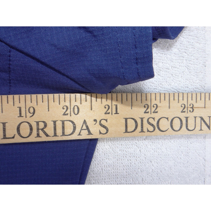 Heartsoul Royal Blue V Neck Scrub Top Pink Heart Trim Bungee Loop Womens Medium3