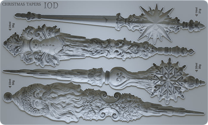 IOD - Christmas Tapers Décor Mould