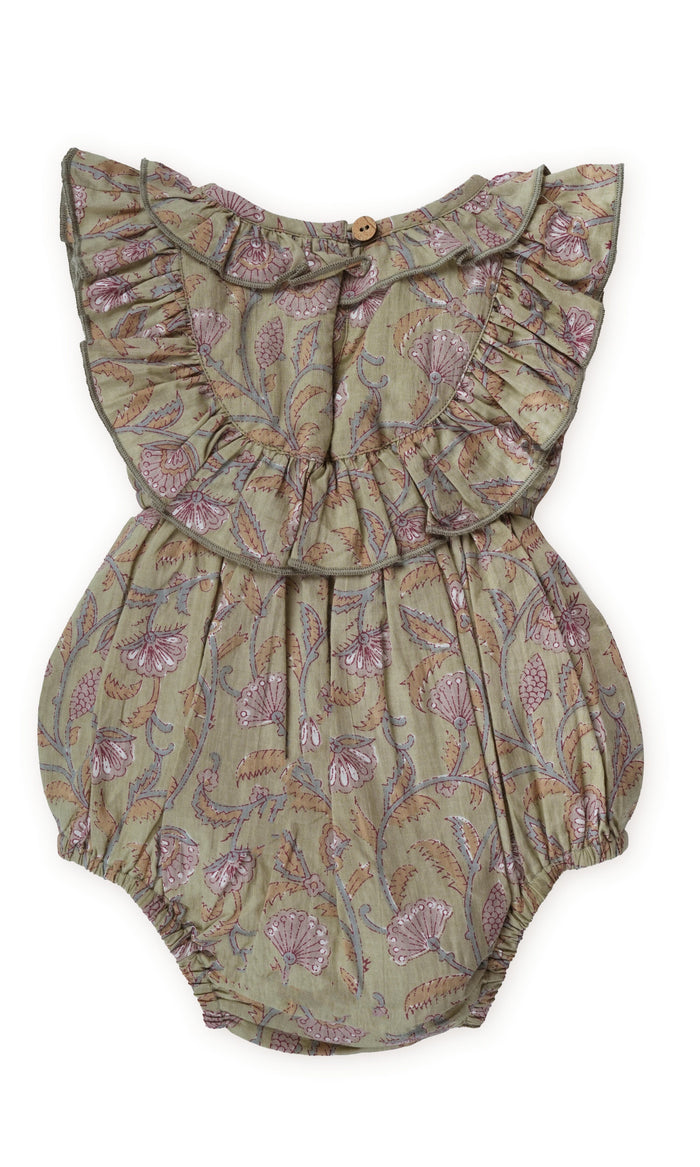 Ira Romper : SAGE : infant : Baby Girl Romper Yo Baby India