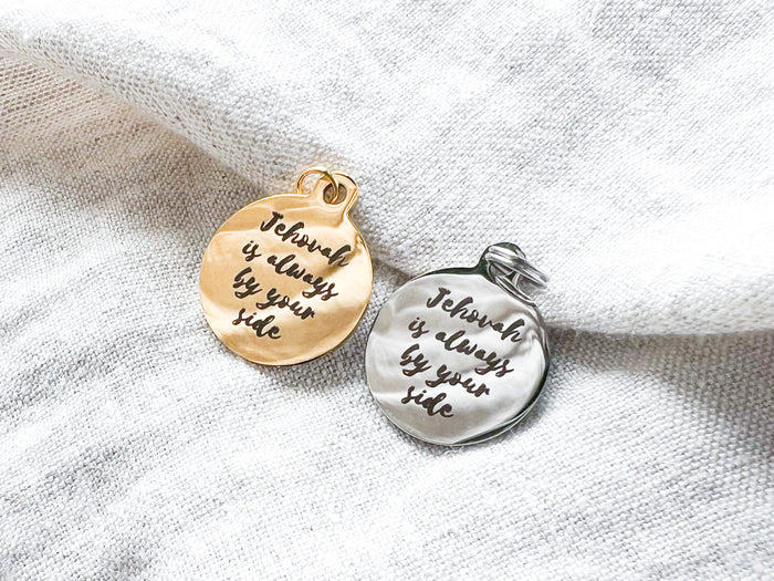 Jehovah Is Always By Your Side Stainless Steel or Gold Pendant - GINGERS