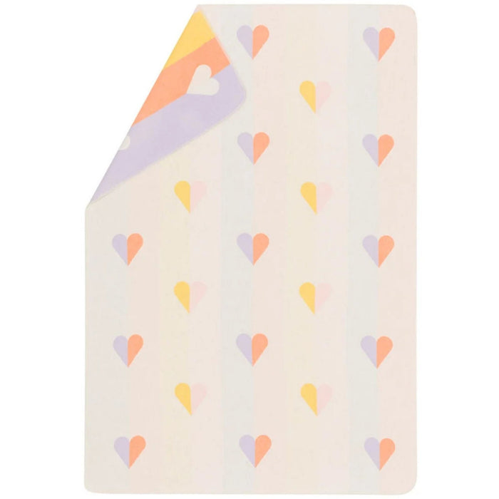 Juwel Toddler Flannel Blanket - Hearts Allover