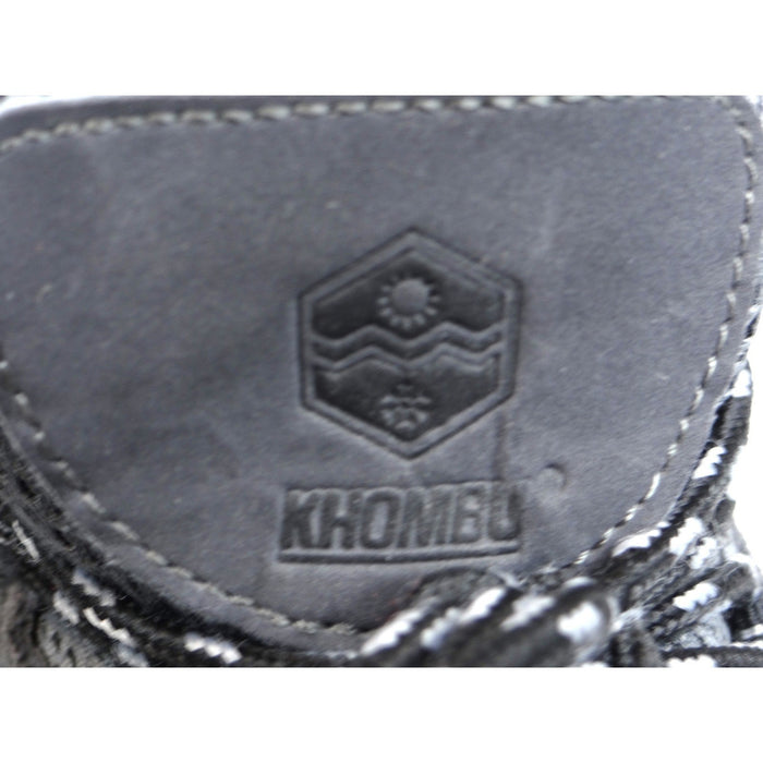Khombu Mens Hiking Boots Gray Black Lace Up Mid Top Size 8 M3