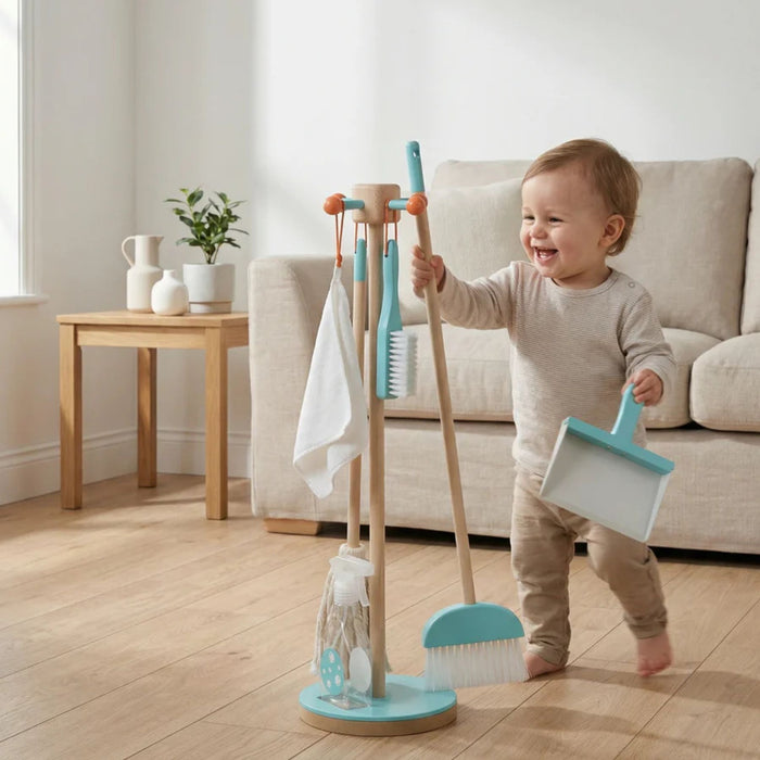 Kids Wooden Cleaning Set