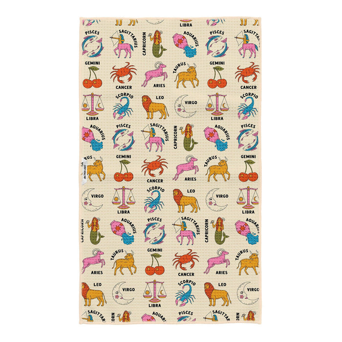 Kitchen Tea Towel Quick Dry | Zodiac