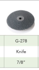 Knife Edge Wheels G-2 7/8" D.Grey (100)