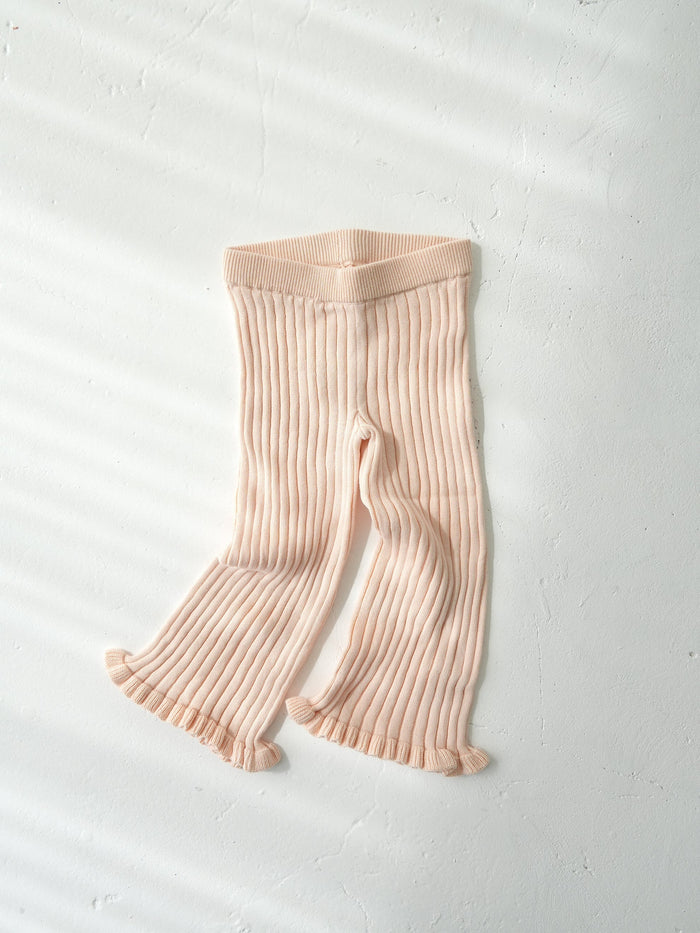 Knit frill pants