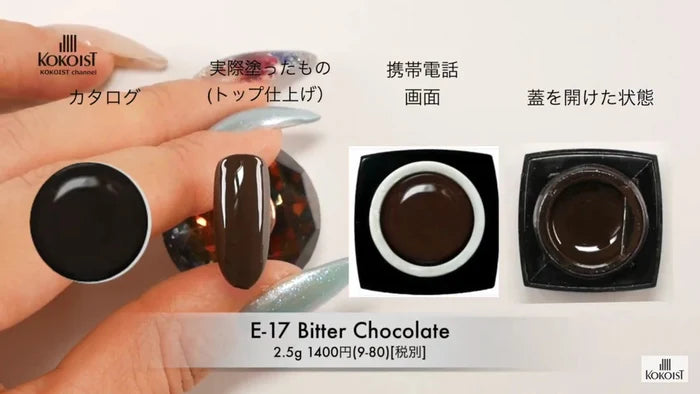 Kokoist Color Gel | E-017 Bitter Chocolate