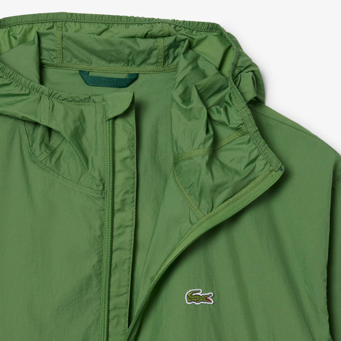 Lacoste - Water-Repellent Lightweight Packable Jacket in Green - Nigel Clare