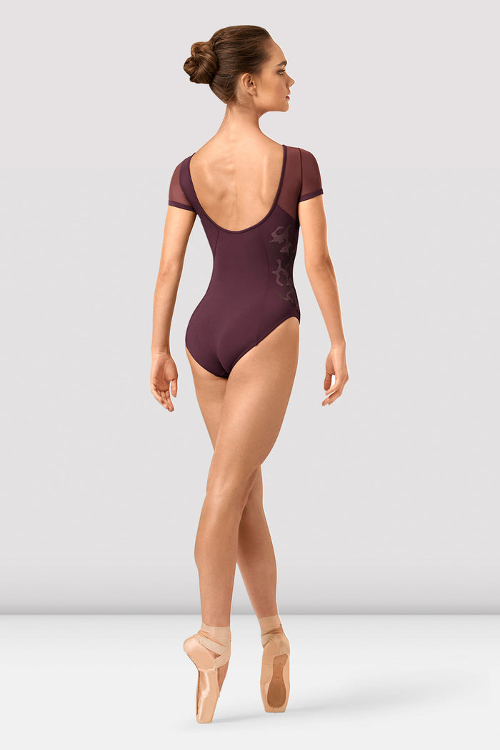 Ladies Adalia Mirage Print Boat Neck Leotard - BLOCH EU