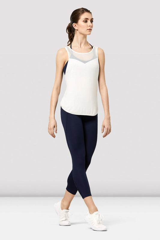 Ladies Alina Mesh Spliced Wrap Back Tank