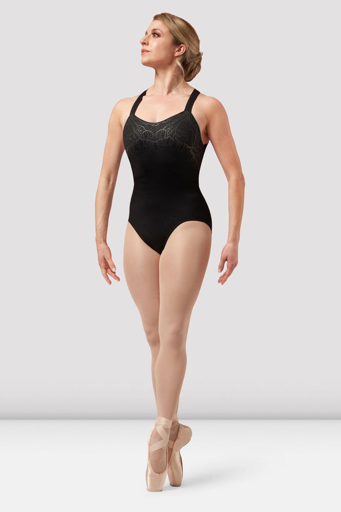 Ladies Amber Open Back Print Leotard - BLOCH EU