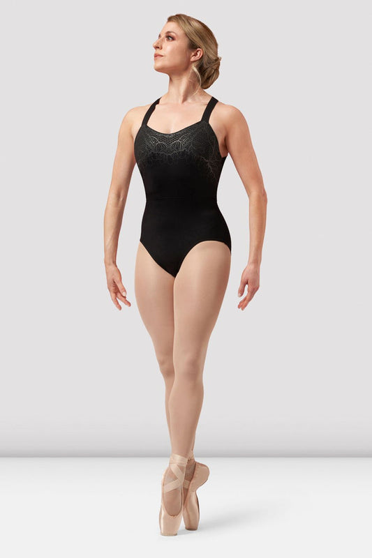 Ladies Amber Open Back Print Leotard - BLOCH EU