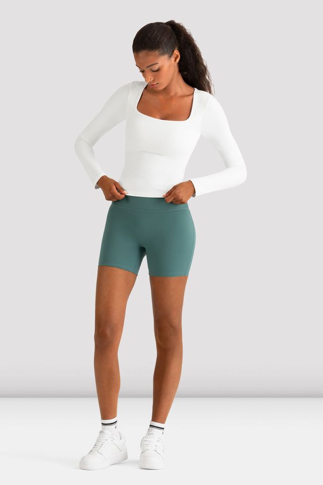 Ladies Apex Rib Long Sleeve Top