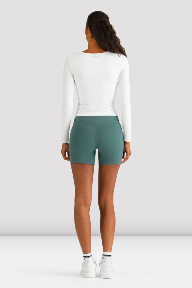 Ladies Apex Rib Long Sleeve Top