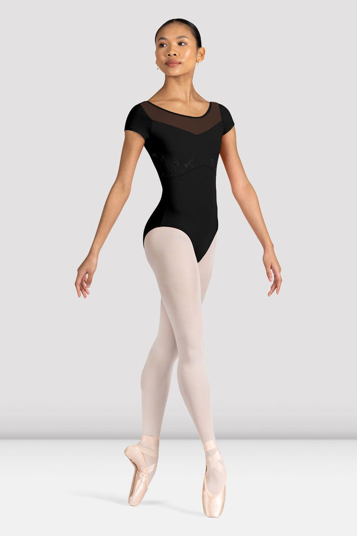 Ladies Aster Floral Cap Sleeve Leotard - BLOCH EU