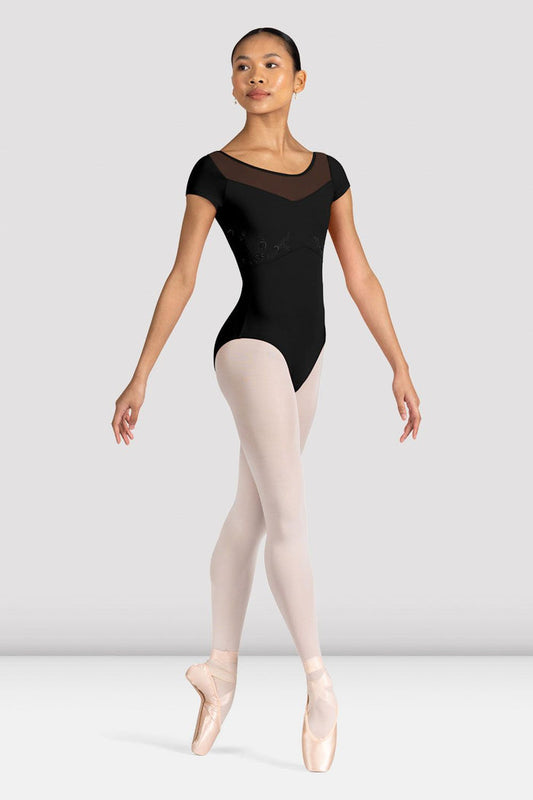 Ladies Aster Floral Cap Sleeve Leotard - BLOCH EU
