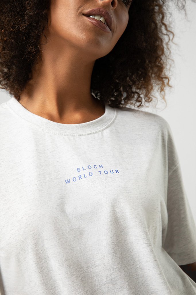 Ladies Bloch World Tour Print Oversized Tee - BLOCH EU