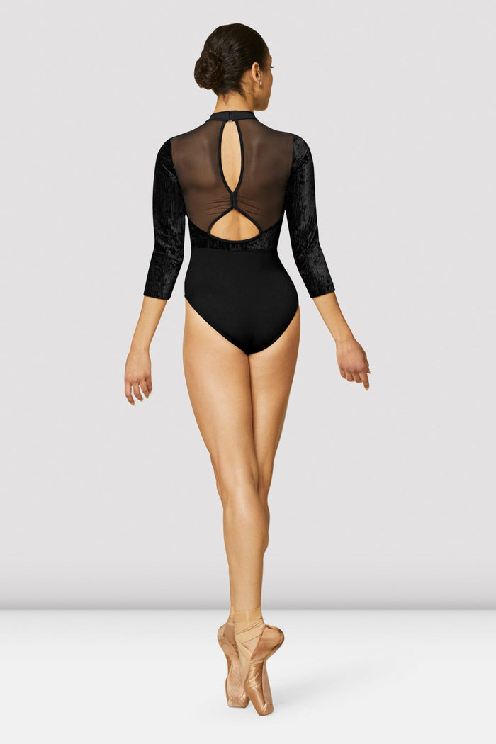 Ladies Boutique Velvet Open Back Leotard - BLOCH US