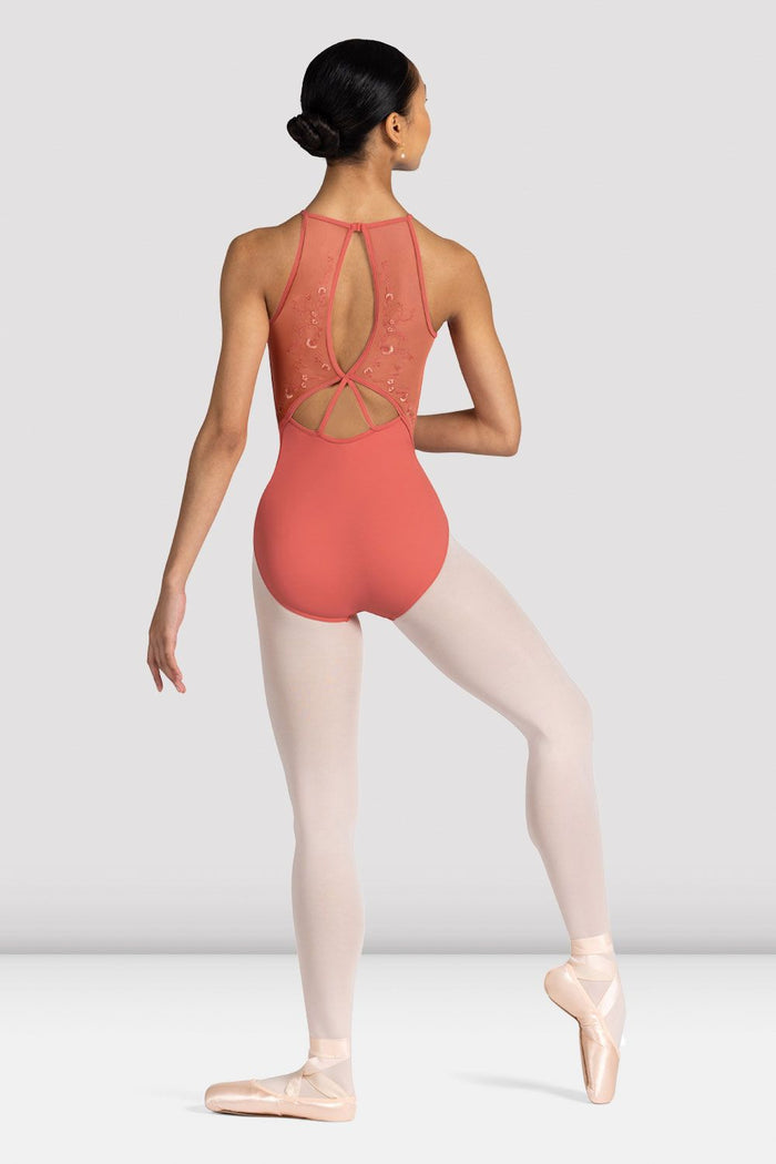Ladies Cassia Floral Halterneck Leotard - BLOCH EU