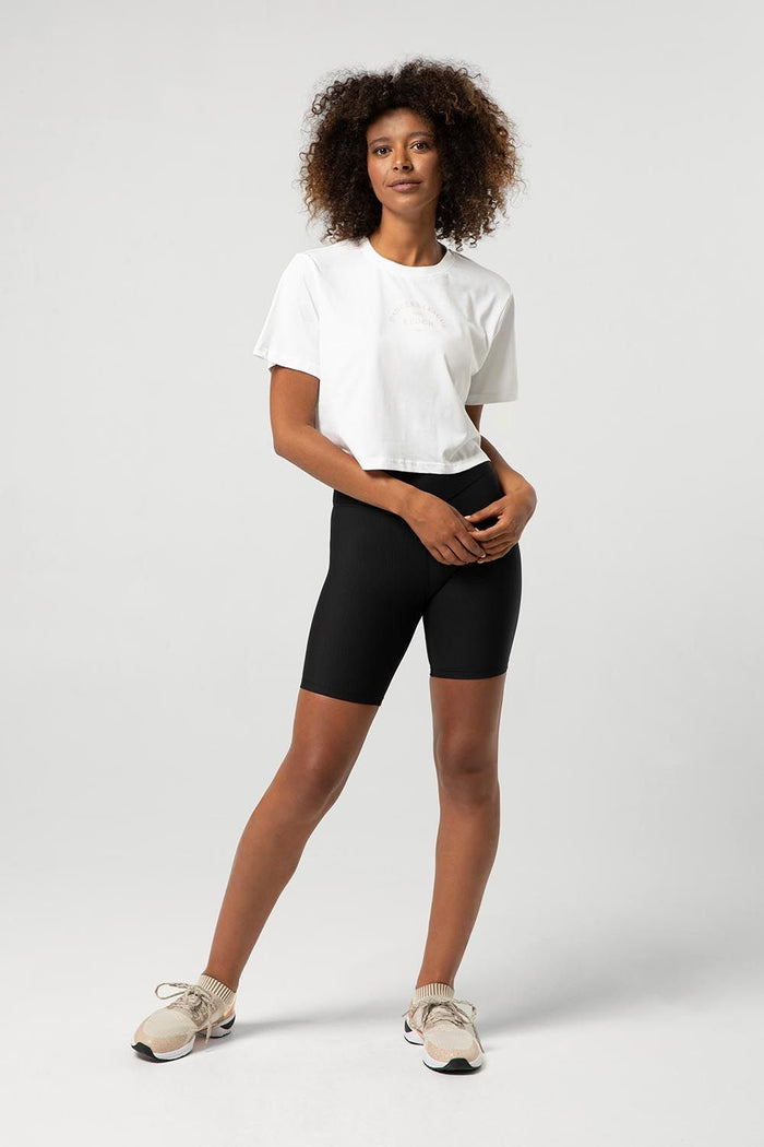 Ladies Dancers League Print Crop Tee