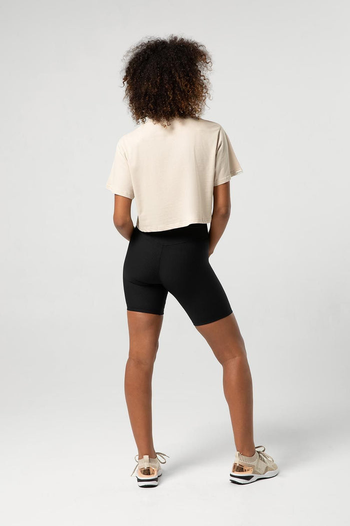 Ladies Dancers League Print Crop Tee