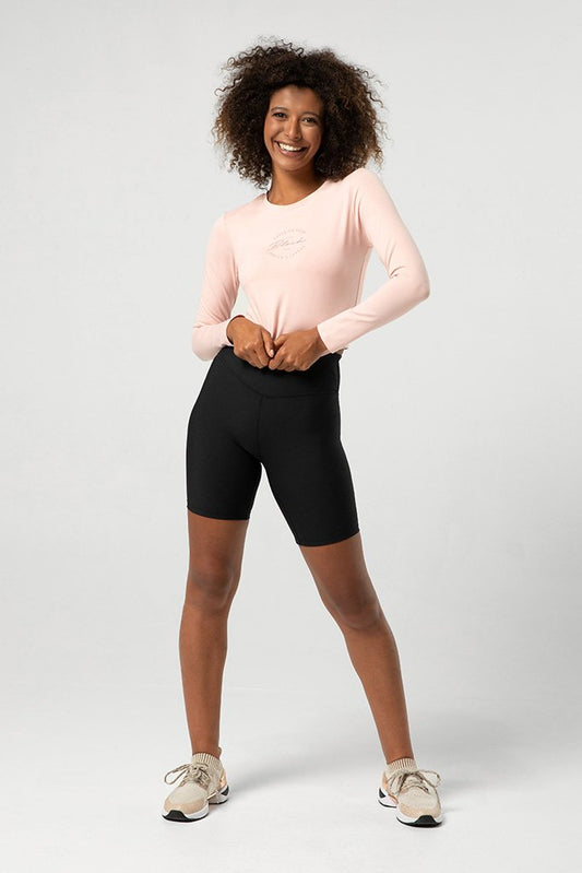 Ladies Dancers League Print Long Sleeve Crop Tee - BLOCH EU