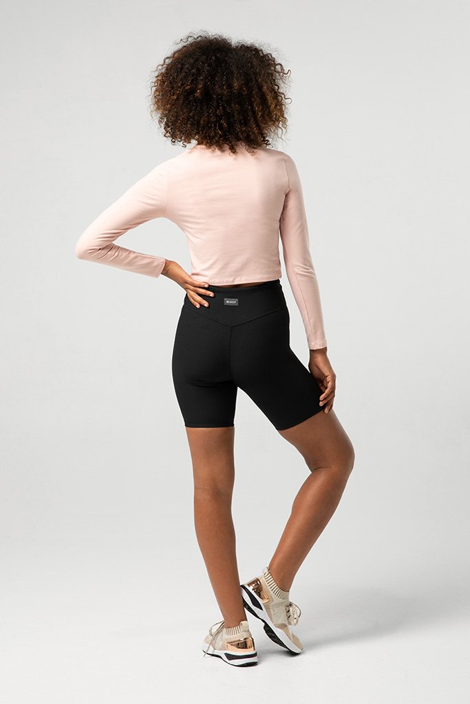 Ladies Dancers League Print Long Sleeve Crop Tee - BLOCH EU