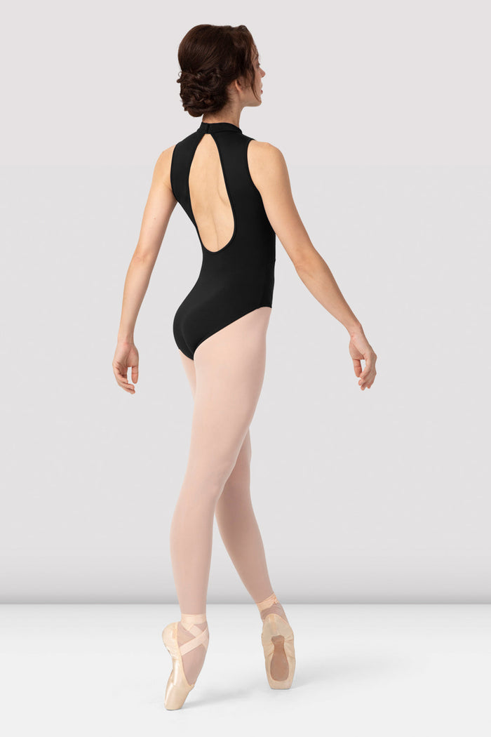 Ladies Diem Lace Up Halter Leotard