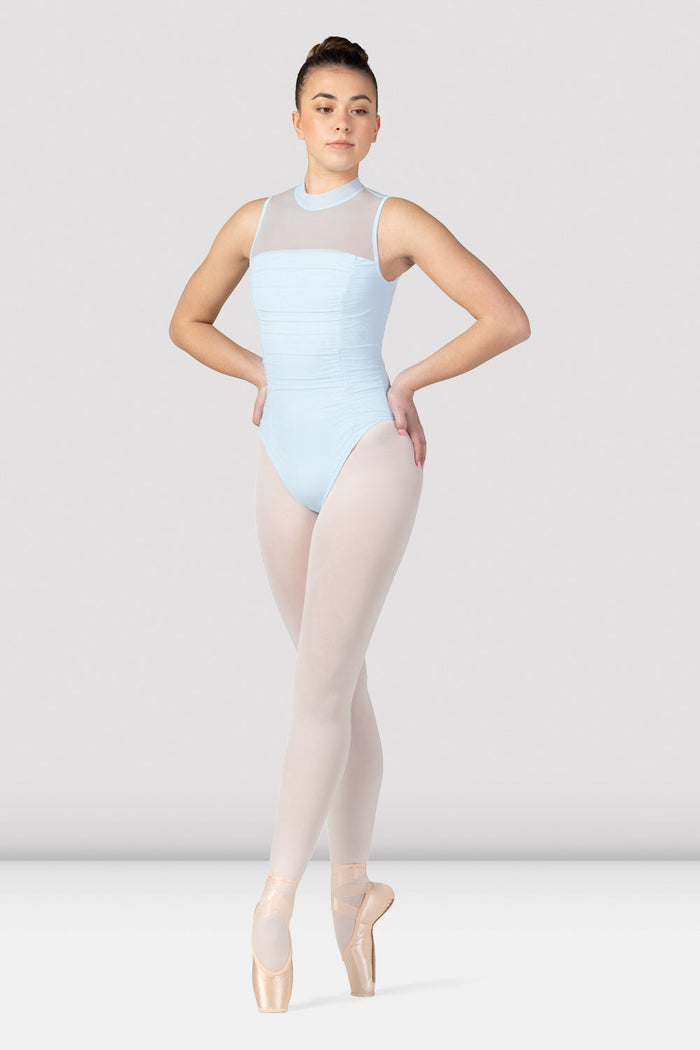Ladies Fenella Ruched Bodice Mock Neck Leotard - BLOCH US