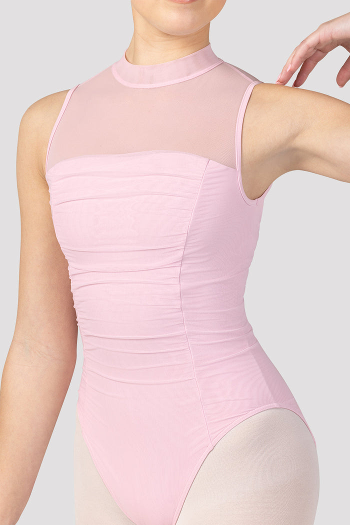 Ladies Fenella Ruched Bodice Mock Neck Leotard - BLOCH US