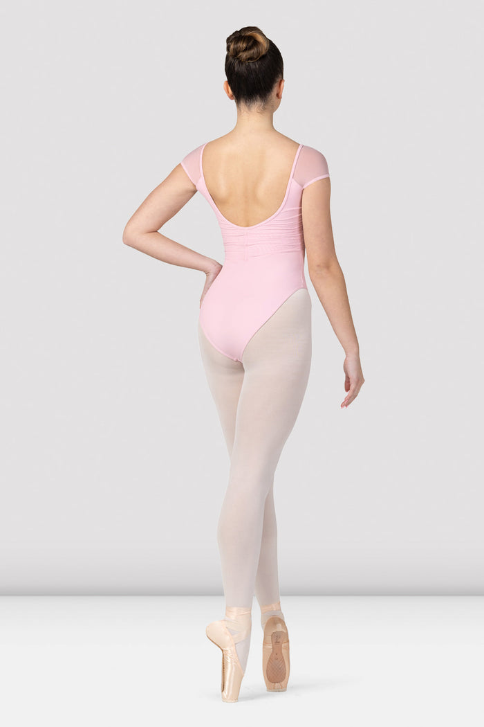 Ladies Flavia Ruched Bodice Cap Sleeve Leotard - BLOCH US