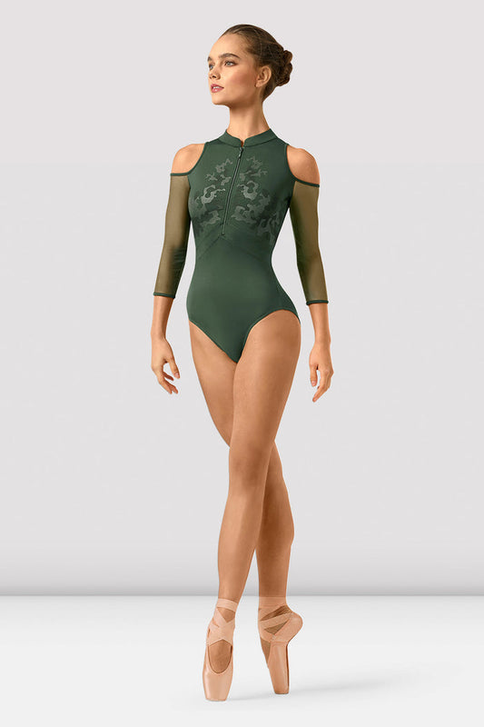 Ladies Indiana Mirage Print 3/4 Sleeve Leotard - BLOCH EU