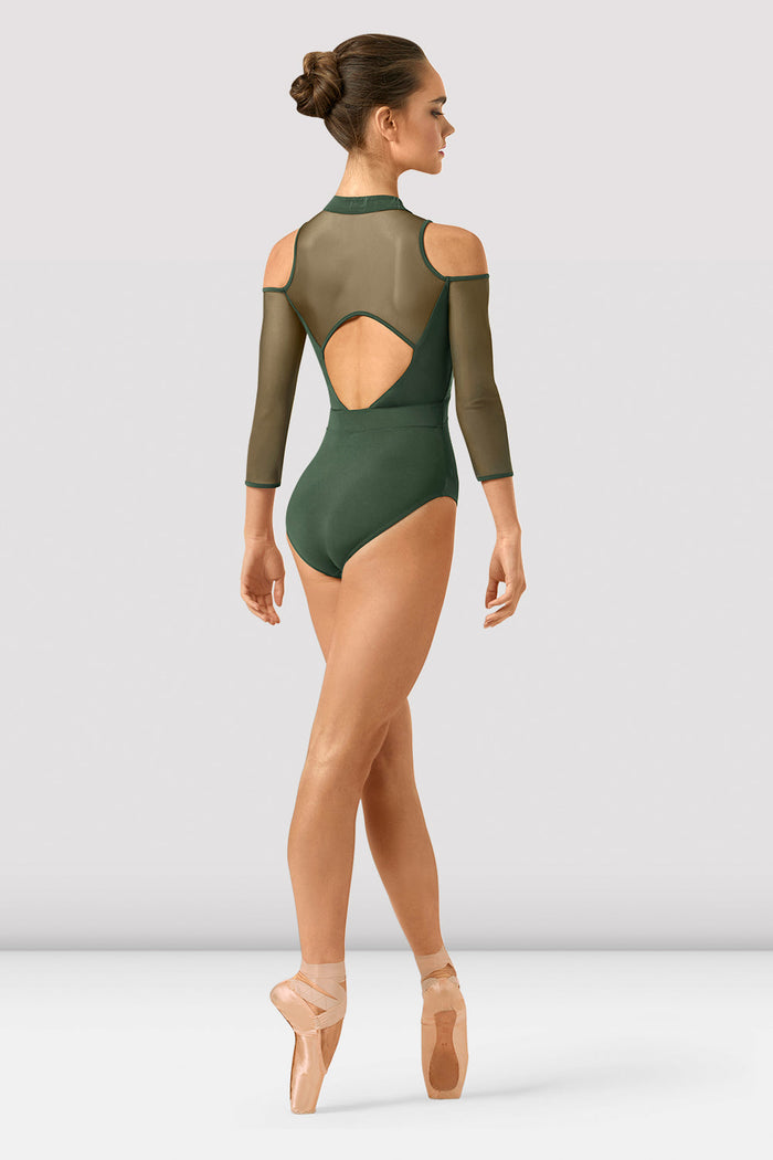 Ladies Indiana Mirage Print 3/4 Sleeve Leotard - BLOCH EU