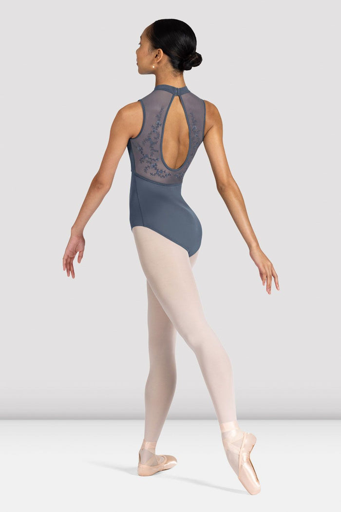 Ladies Kali Floral Open Back Leotard - BLOCH EU