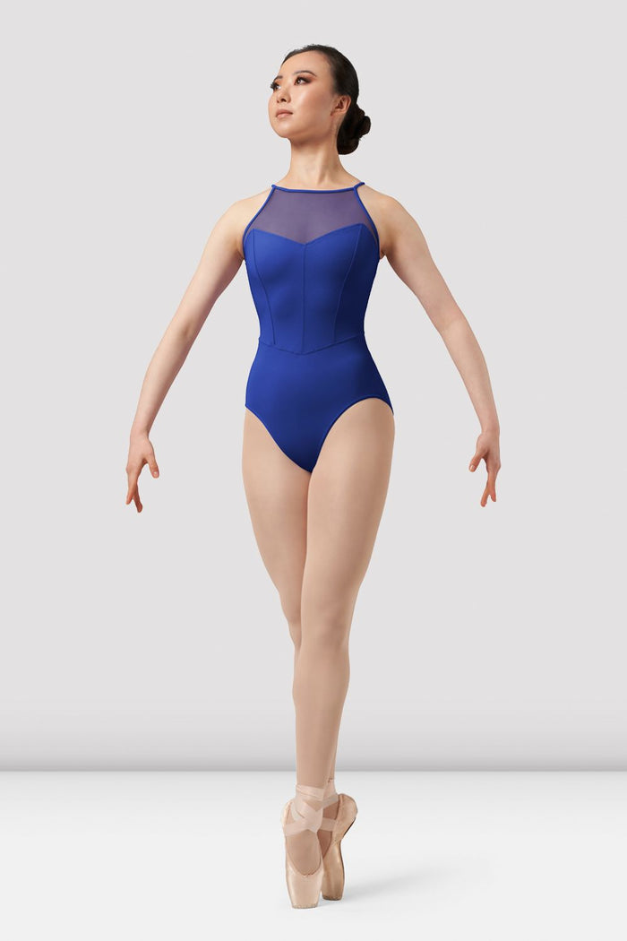 Ladies Mirella Chevron Halterneck Leotard - BLOCH EU