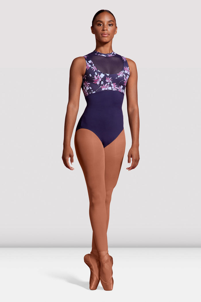 Ladies Mirella Jardin Boutique Printed Bodice Leotard