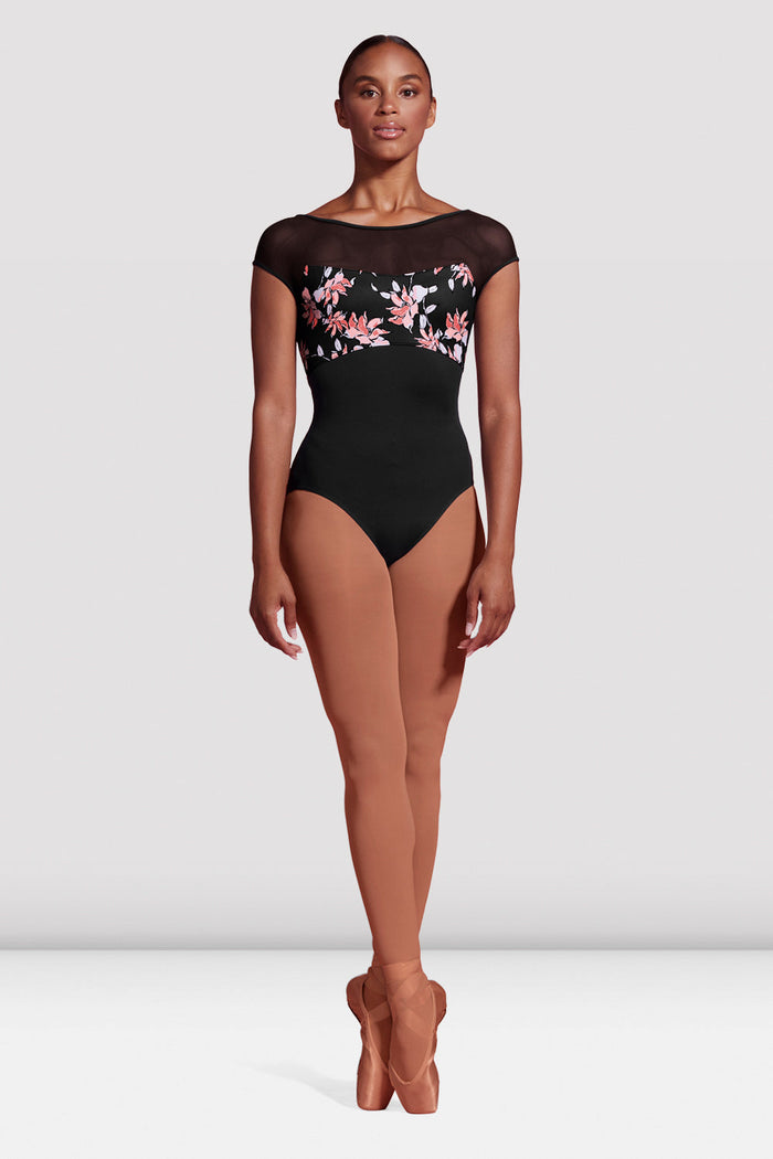 Ladies Mirella Jardin Cap Sleeve Leotard