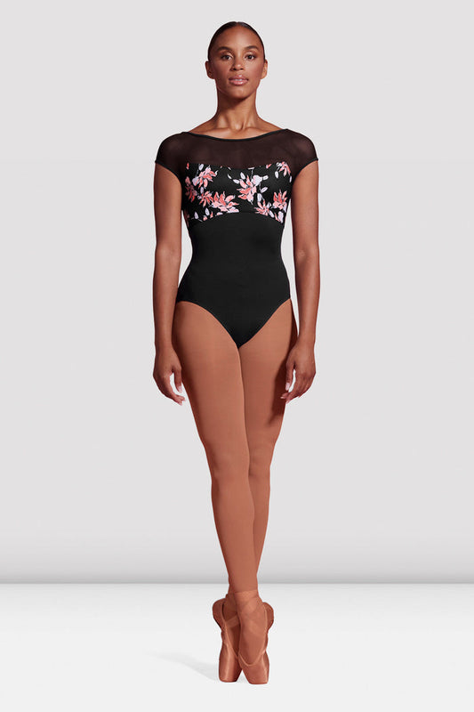Ladies Mirella Jardin Cap Sleeve Leotard