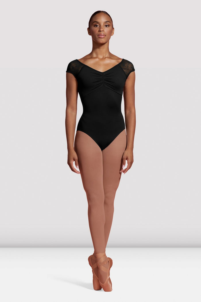 Ladies Mirella Seville Mesh Cap Sleeve Leotard